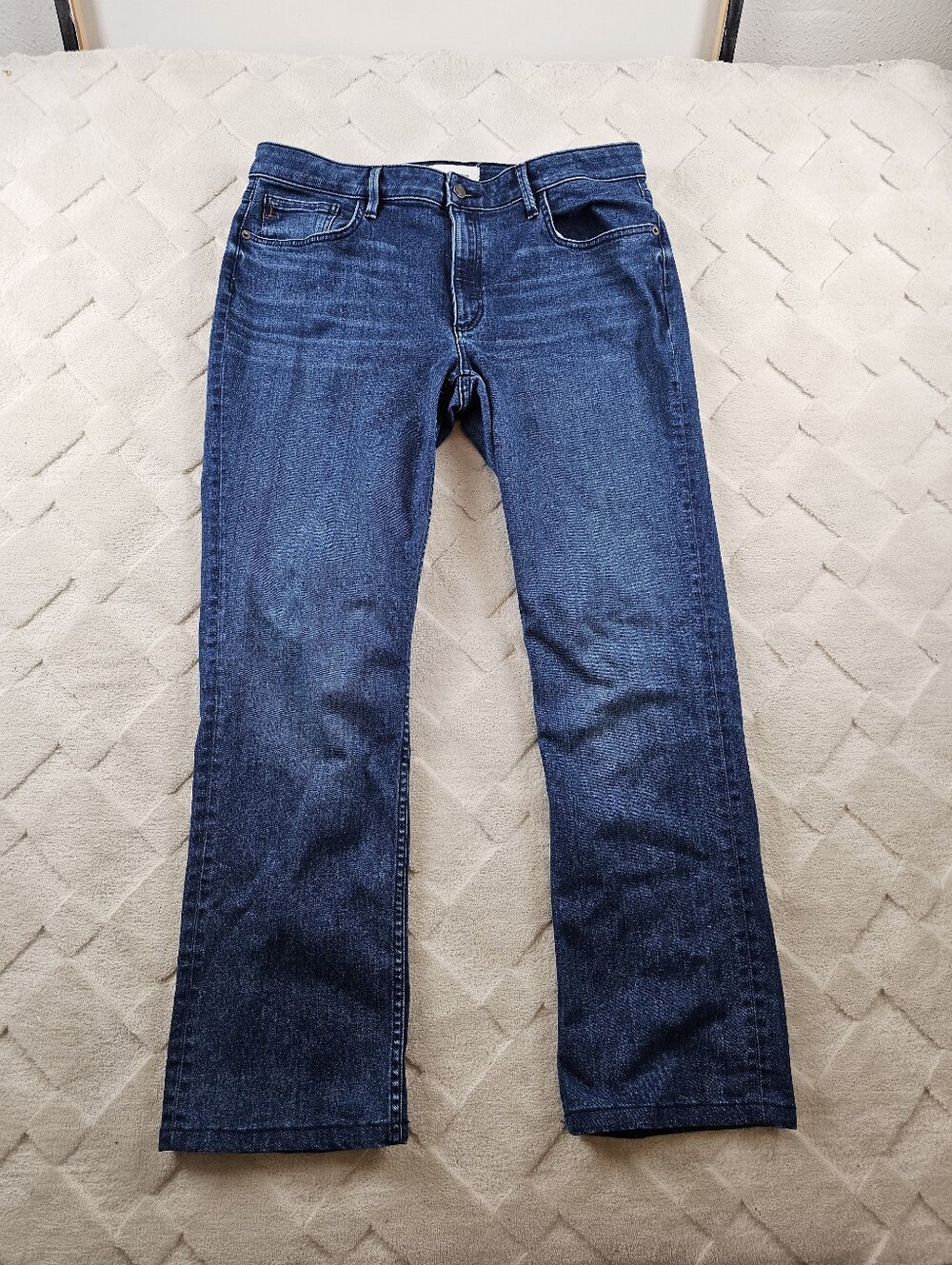 Lafayette 148 New York Mercer Kick Flare Jeans Womens 32 Blue Denim